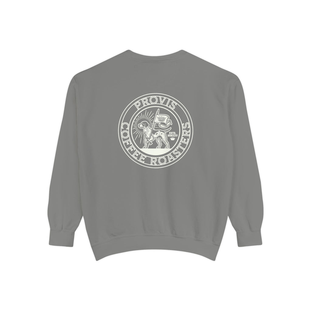 Provis Coffee Text and Seal Crewneck