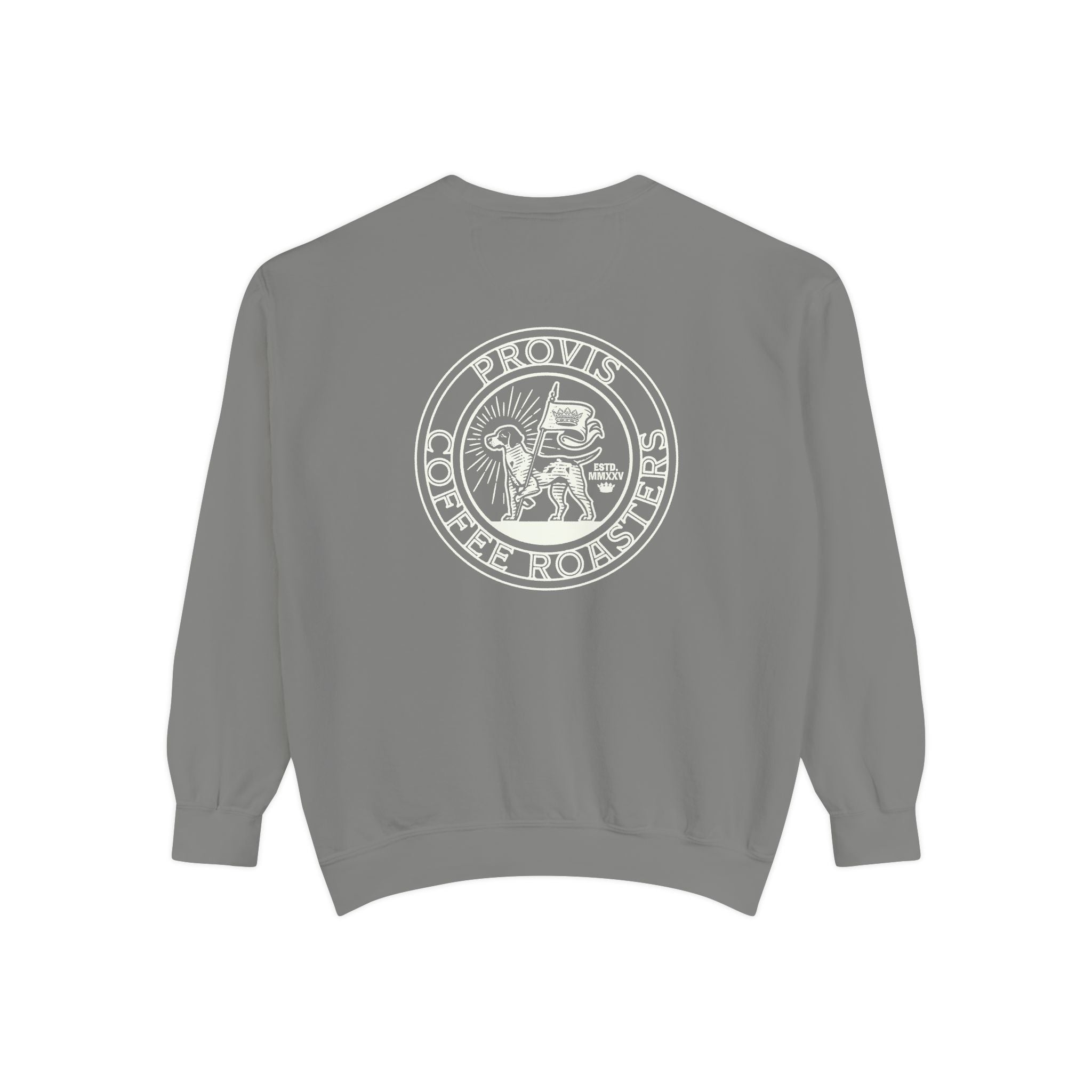Provis Coffee Text and Seal Crewneck