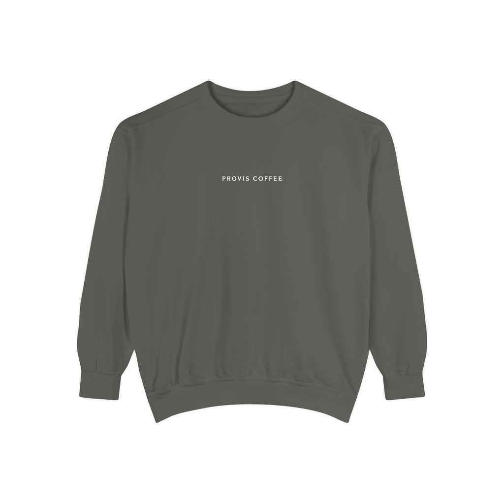 Provis Coffee Text and Seal Crewneck