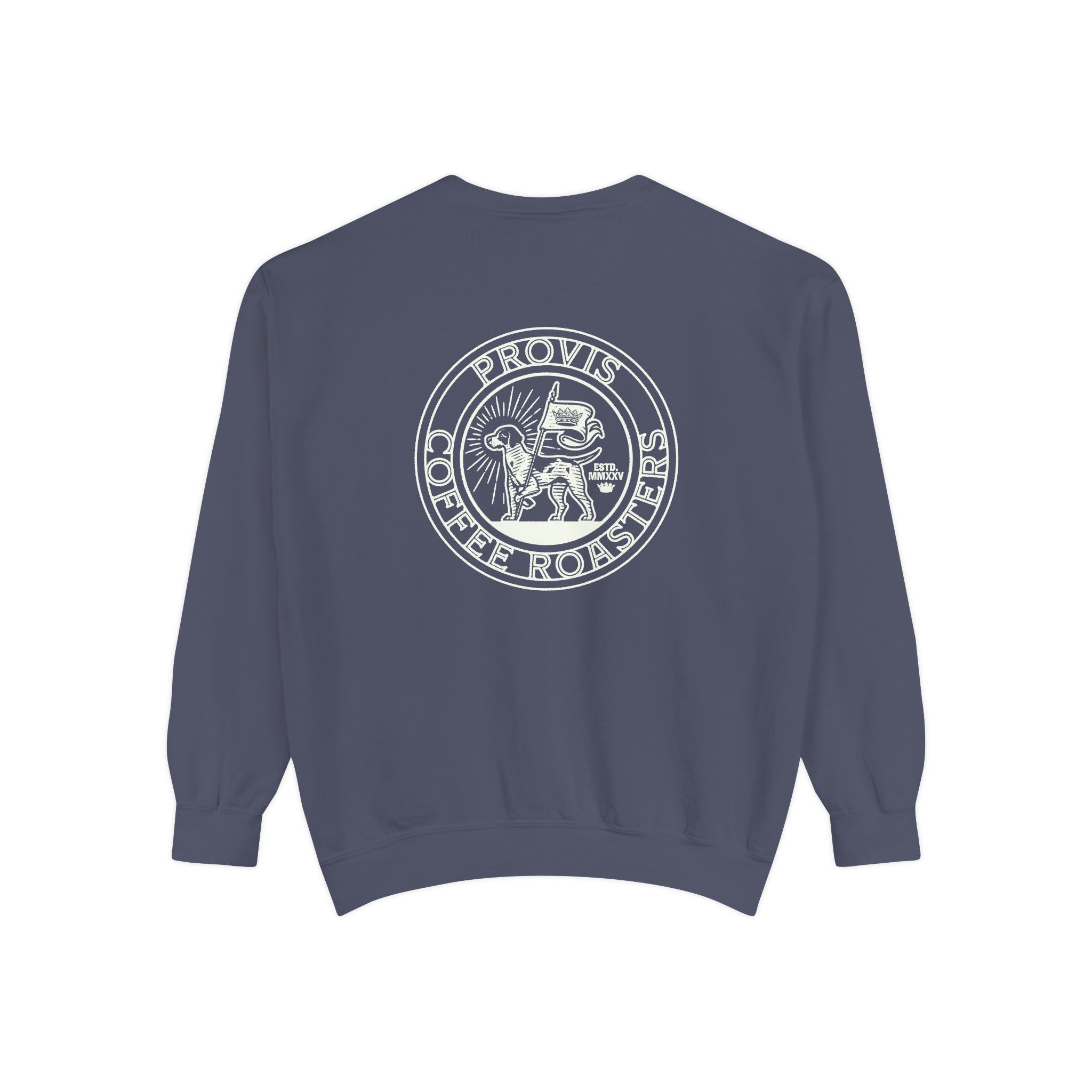 Provis Coffee Text and Seal Crewneck