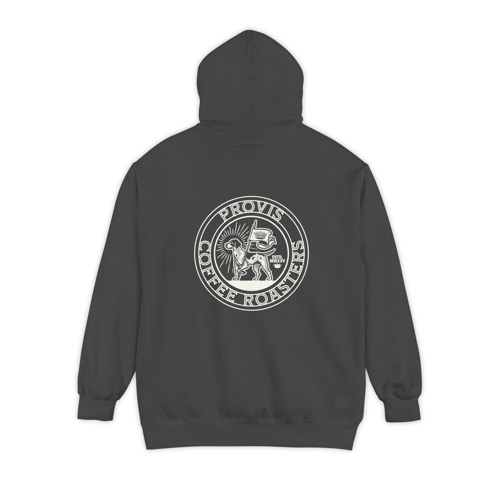 Provis Coffee Text and Seal Hoodie