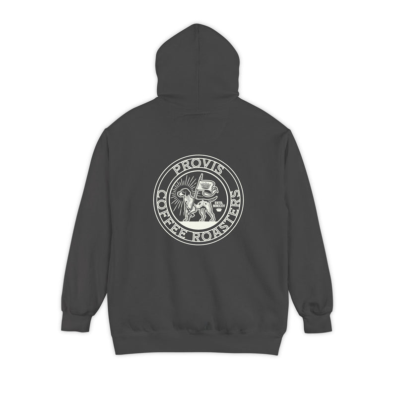 Text and Seal Hoodie - back
