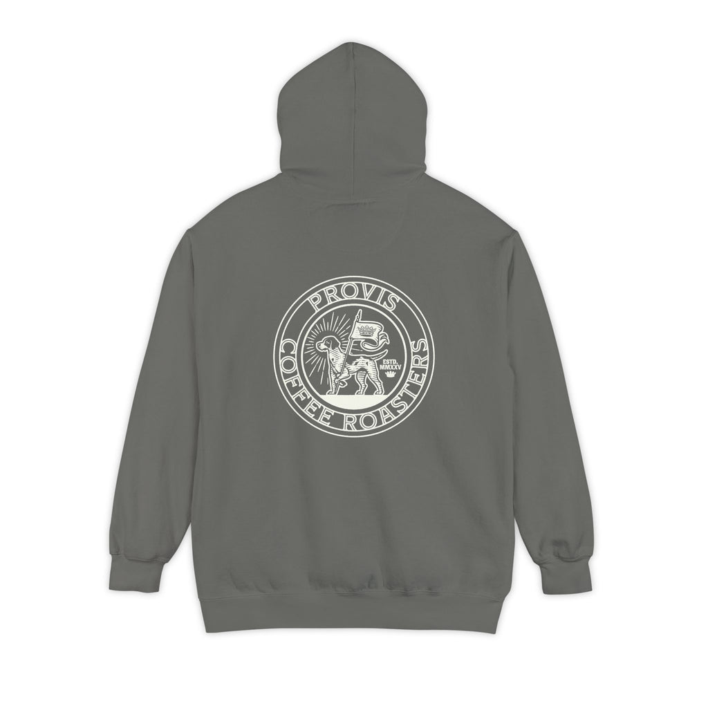 Provis Coffee Text and Seal Hoodie