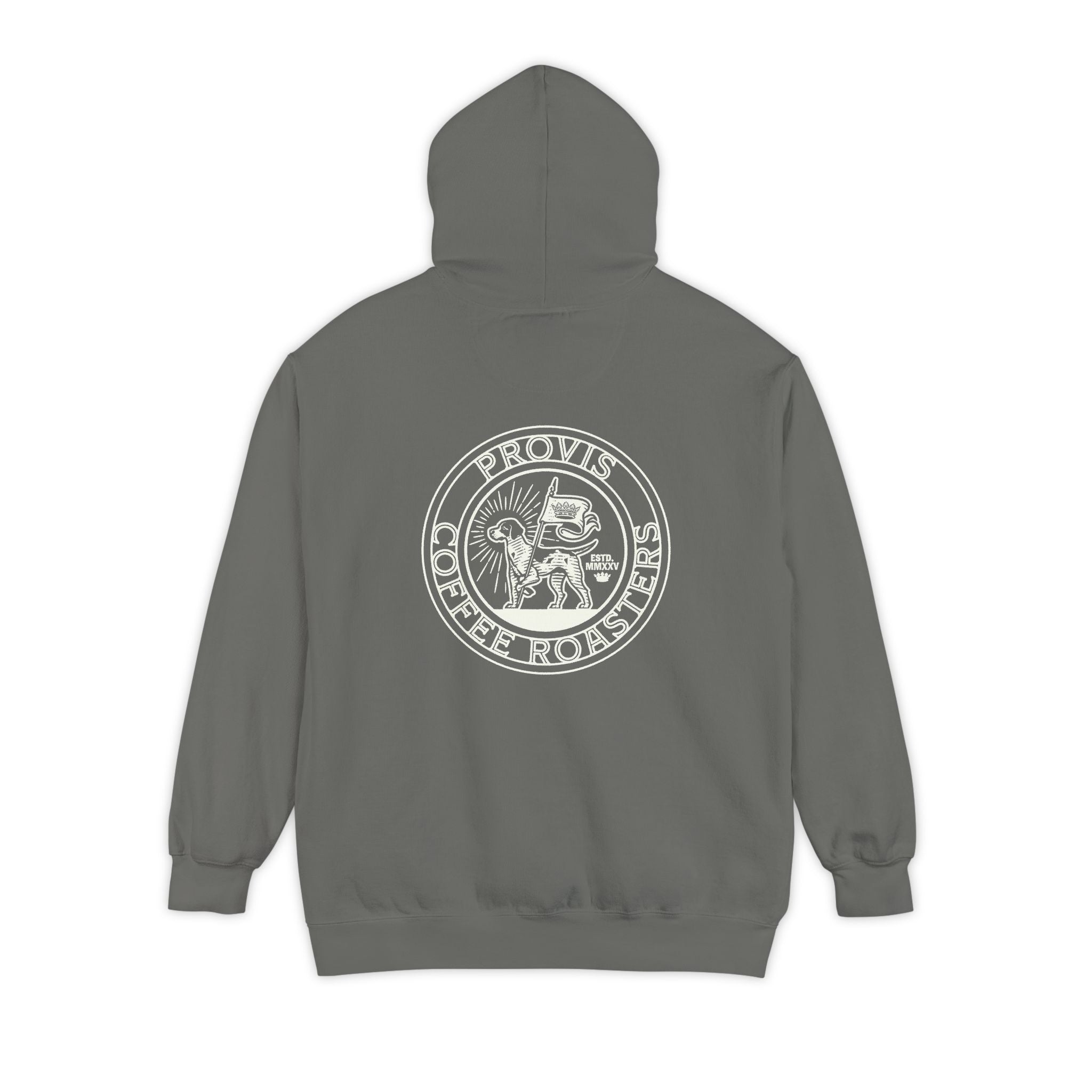 Provis Coffee Text and Seal Hoodie