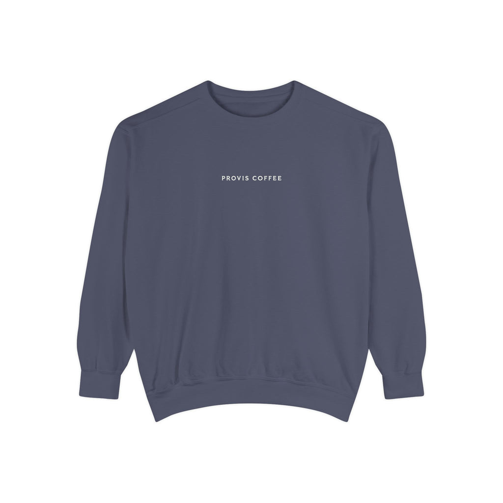 Provis Coffee Text and Seal Crewneck