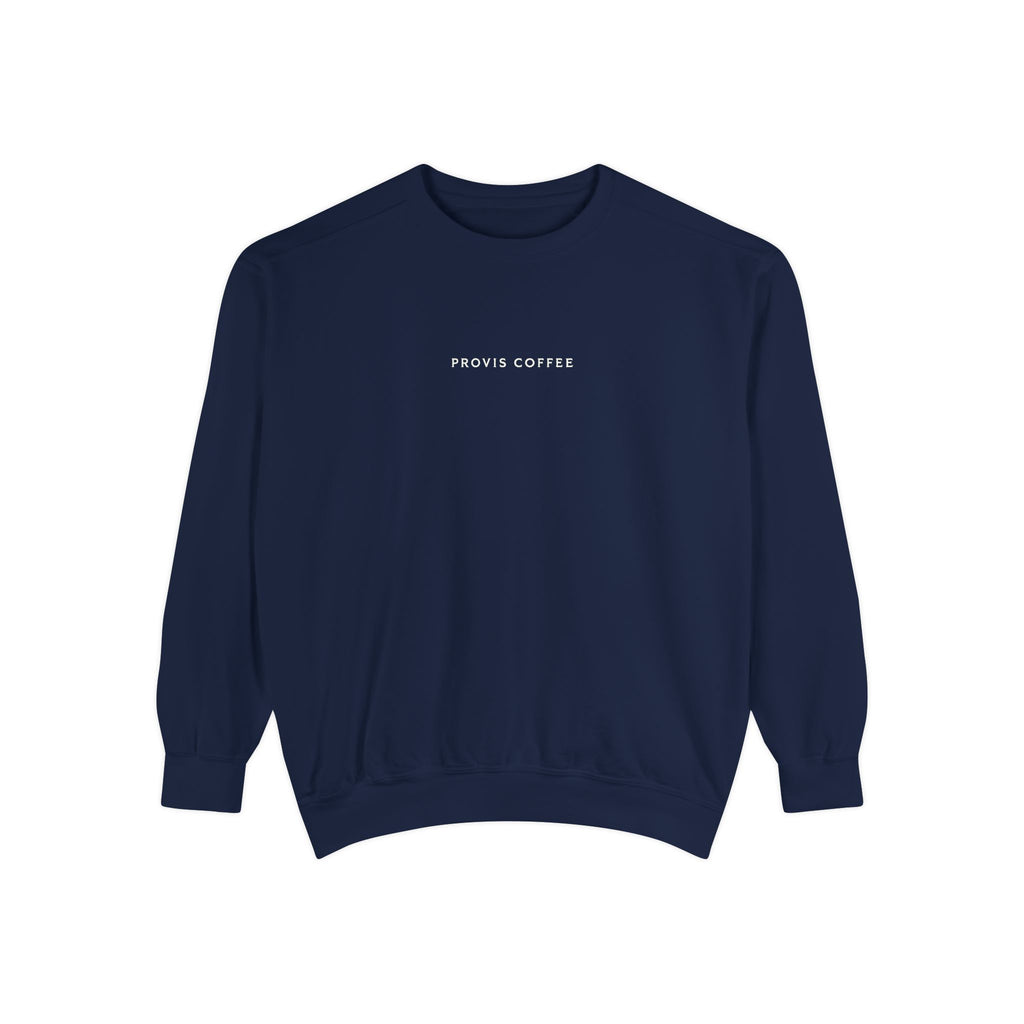 Provis Coffee Text and Seal Crewneck