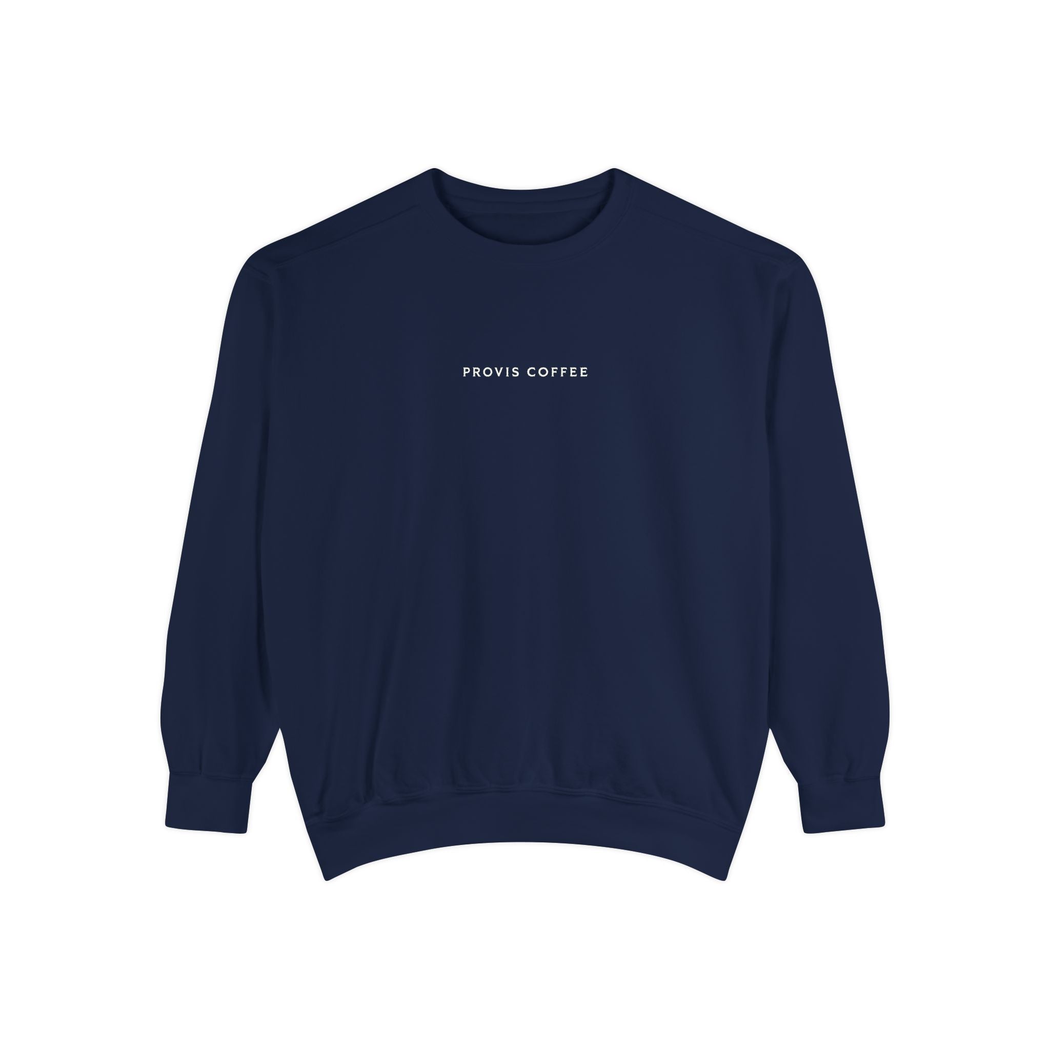 Provis Coffee Text and Seal Crewneck