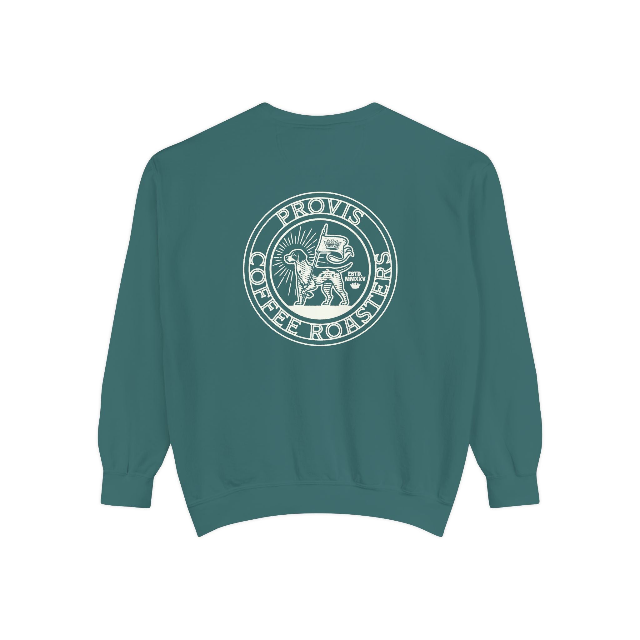 Provis Coffee Text and Seal Crewneck