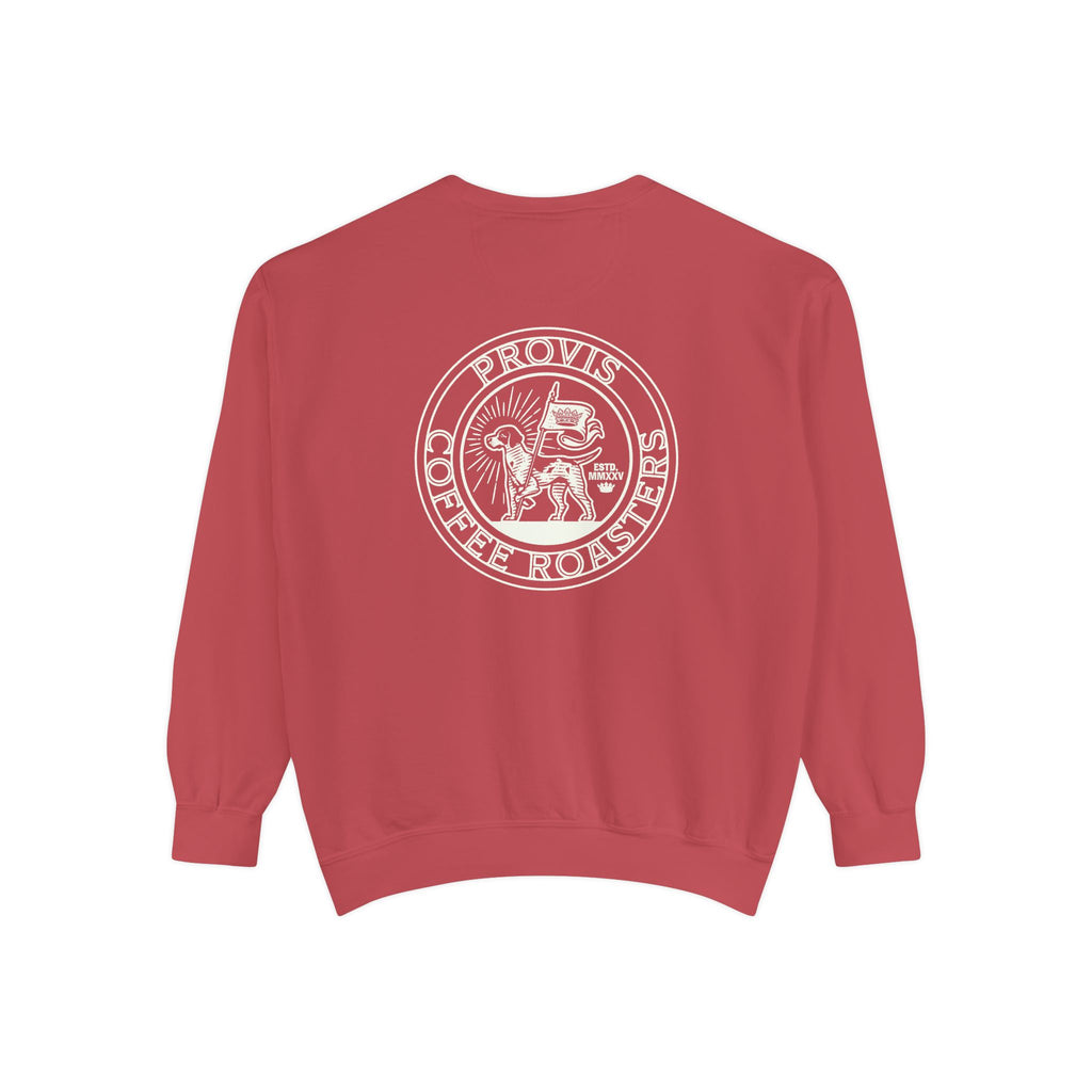 Provis Coffee Text and Seal Crewneck