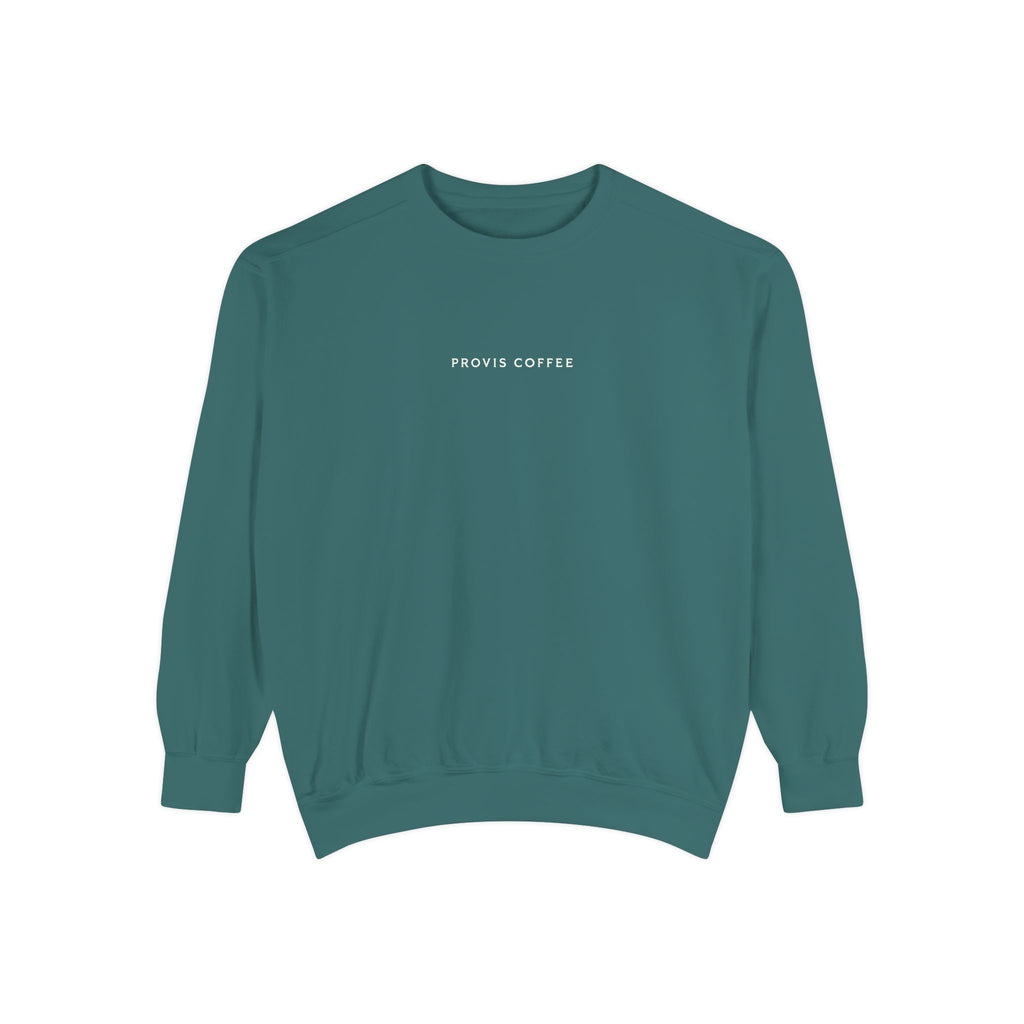 Provis Coffee Text and Seal Crewneck