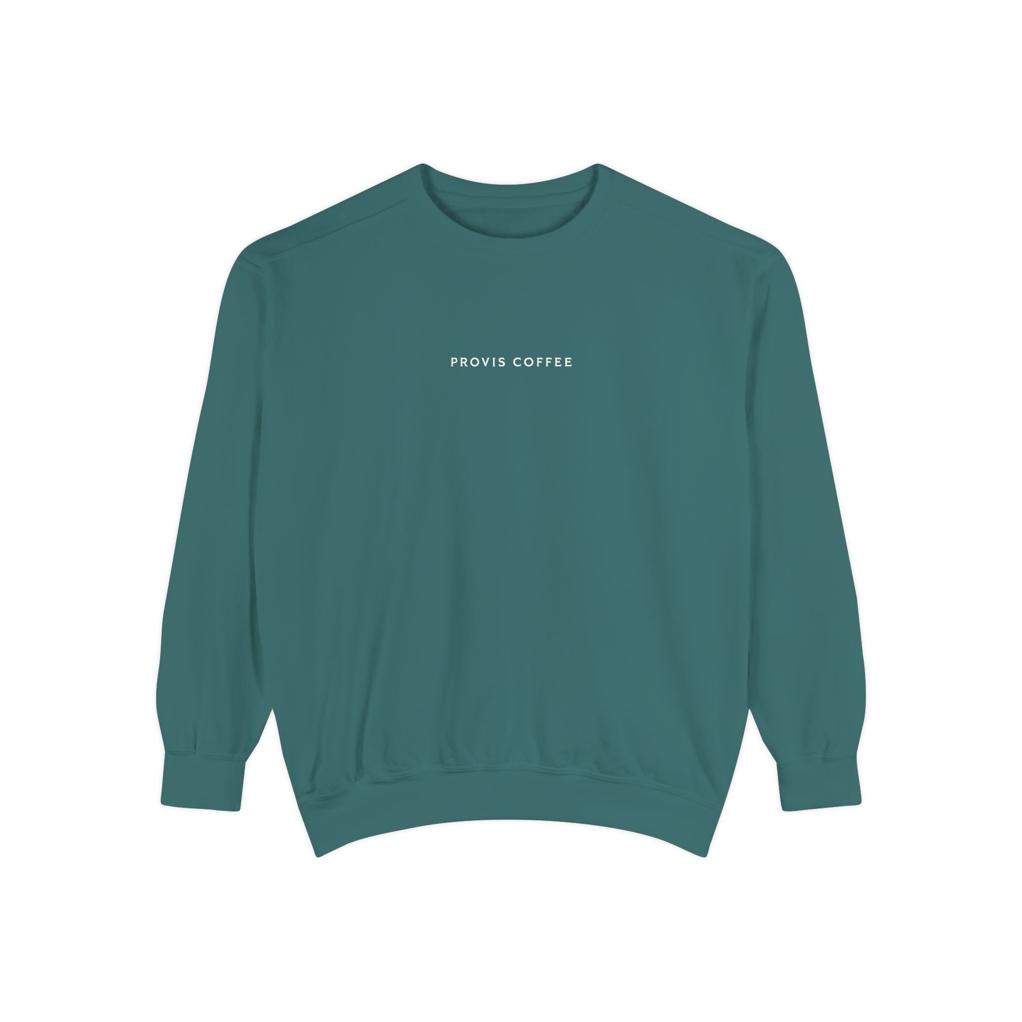 Provis Coffee Text and Seal Crewneck