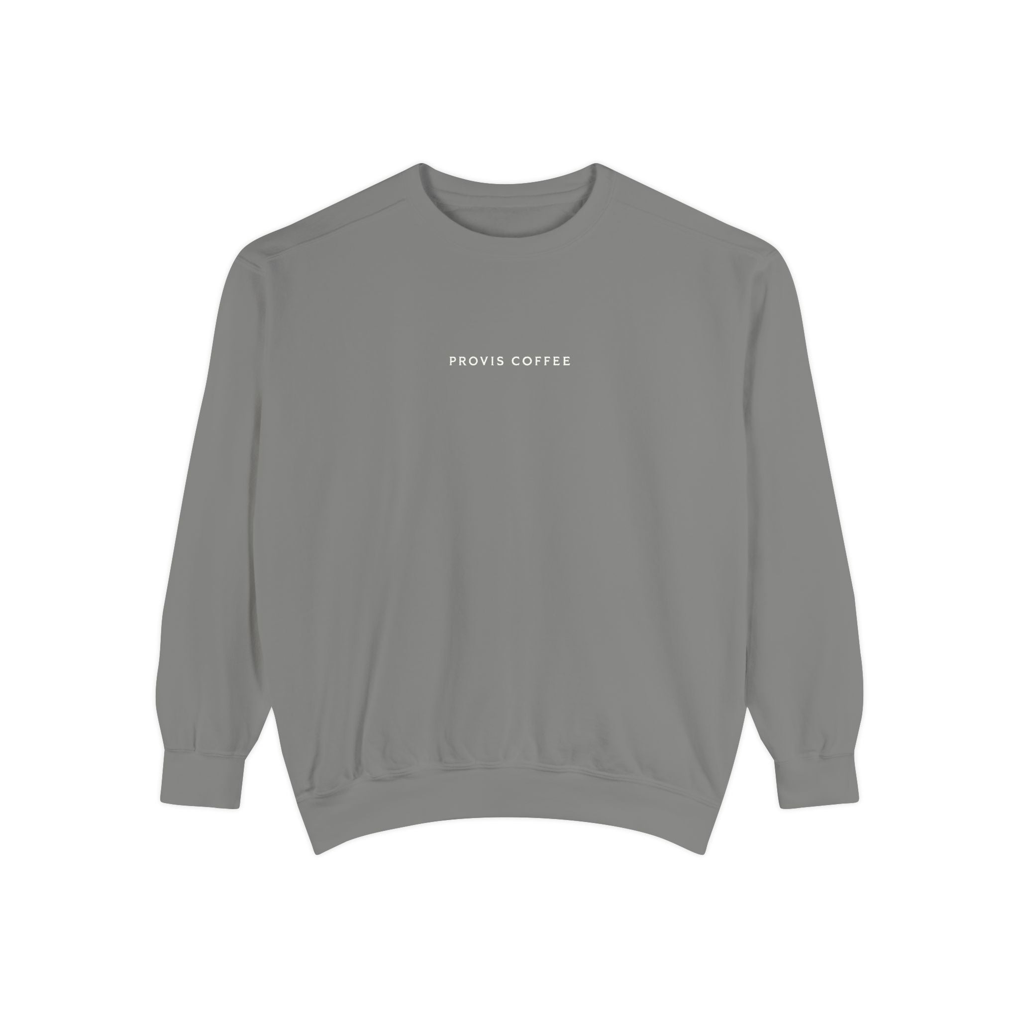 Provis Coffee Text and Seal Crewneck